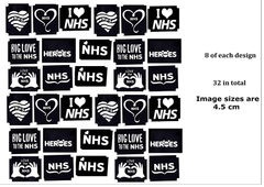 NHS Support Tattoo Stencils