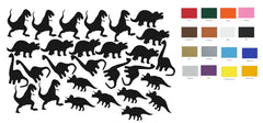 Dinosaur Vinyl Stickers ( Multiple colours to choose from )