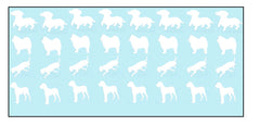 Dog Vinyl Stickers ( Multiple colours to choose from )