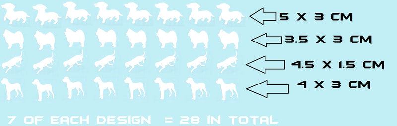 Dog Vinyl Stickers ( Multiple colours to choose from )