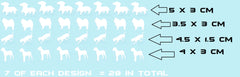 Dog Vinyl Stickers ( Multiple colours to choose from )