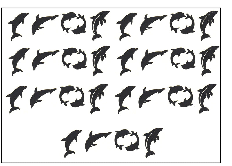 Dolphin Vinyl Stickers ( Multiple colours to choose from )
