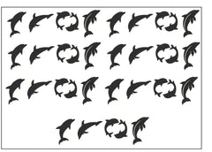 Dolphin Vinyl Stickers ( Multiple colours to choose from )