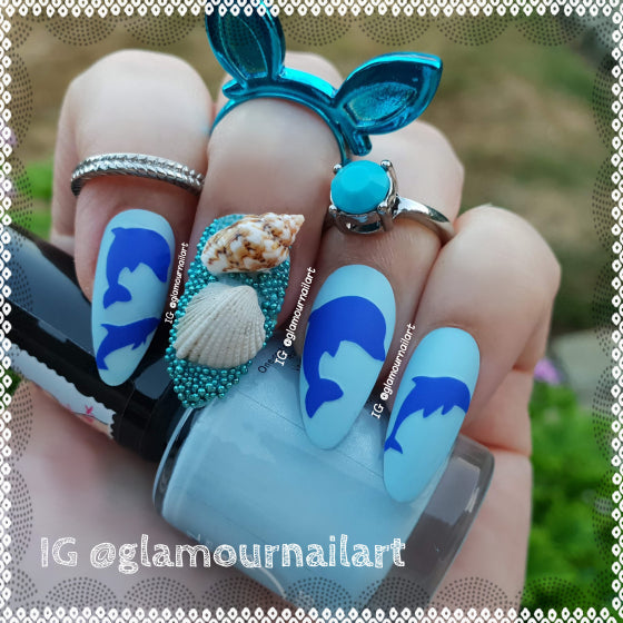 Dolphin  Nail Stickers