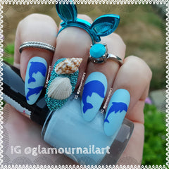 Dolphin  Nail Stickers