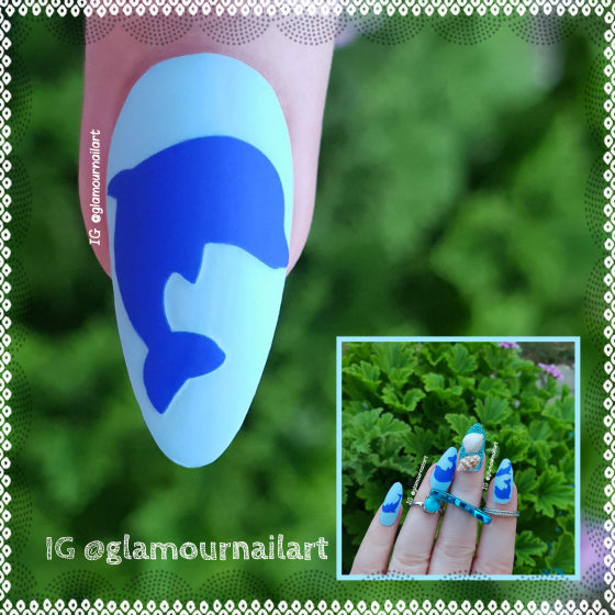 Dolphin  Nail Stickers
