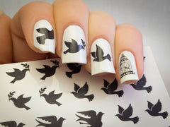 Dove Code 2  Nail Art