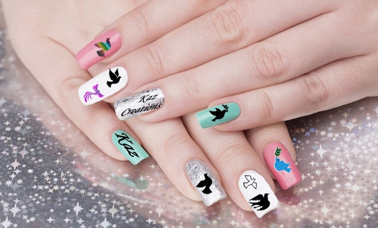 Dove Code 1 Nail Art