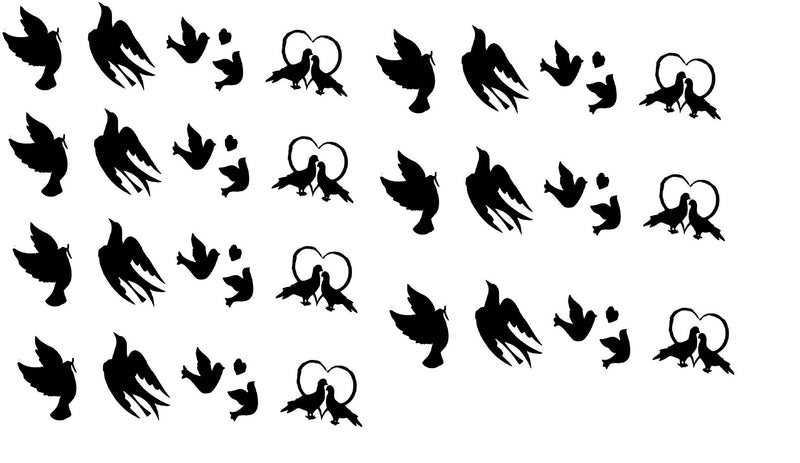 Dove Vinyl Stickers ( Multiple colours to choose from )