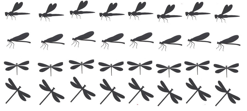 Dragonfly Vinyl Stickers ( Multiple colours to choose from )