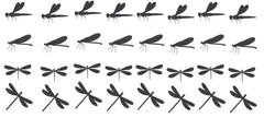 Dragonfly Vinyl Stickers ( Multiple colours to choose from )