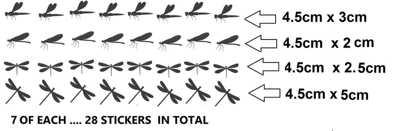 Dragonfly Vinyl Stickers ( Multiple colours to choose from )