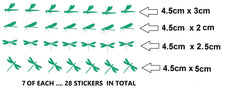 Dragonfly Vinyl Stickers ( Multiple colours to choose from )