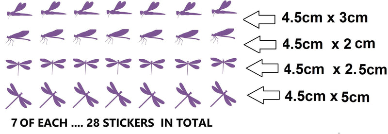 Dragonfly Vinyl Stickers ( Multiple colours to choose from )