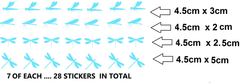 Dragonfly Vinyl Stickers ( Multiple colours to choose from )