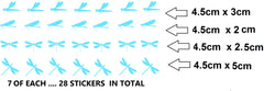 Dragonfly Vinyl Stickers ( Multiple colours to choose from )