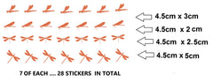 Dragonfly Vinyl Stickers ( Multiple colours to choose from )