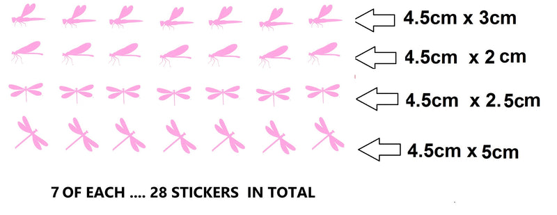 Dragonfly Vinyl Stickers ( Multiple colours to choose from )