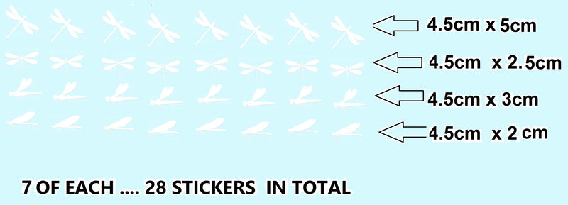 Dragonfly Vinyl Stickers ( Multiple colours to choose from )