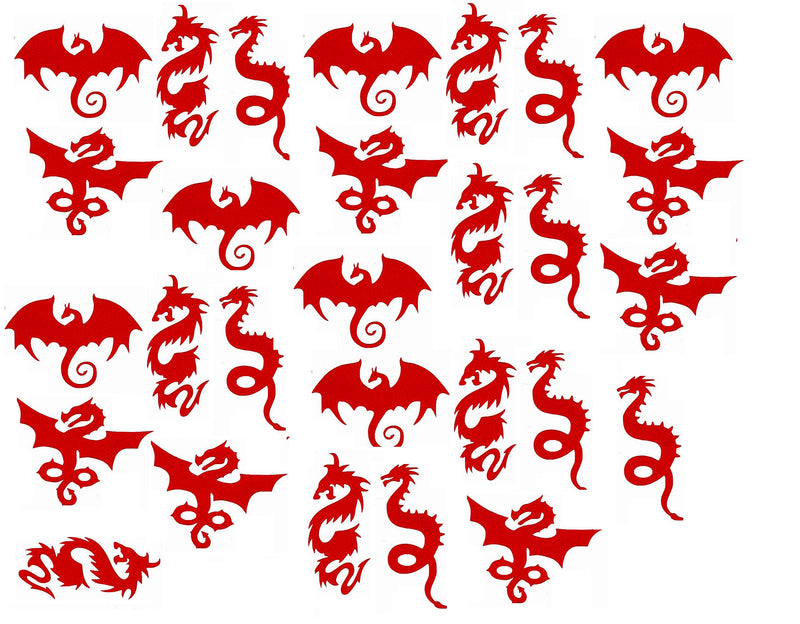 Dragon Vinyl Stickers ( Multiple colours to choose from )