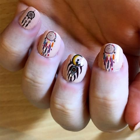 Dreamcatcher Nail Art