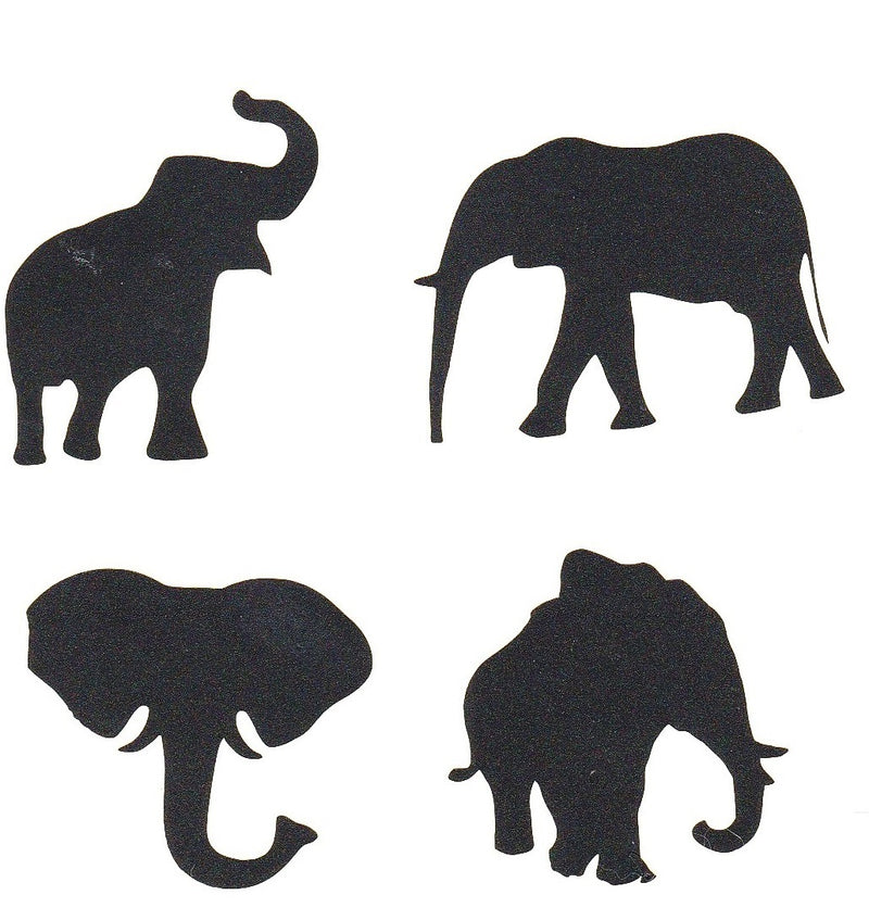 Elephant Vinyl Stickers ( Multiple colours to choose from )