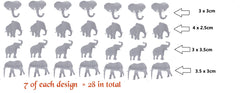 Elephant Vinyl Stickers ( Multiple colours to choose from )