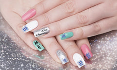 England 3 Lions Nail Art