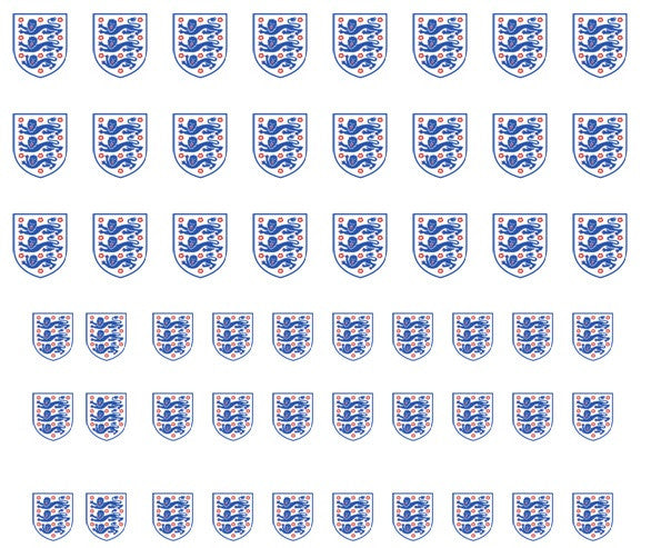 England 3 Lions Nail Art