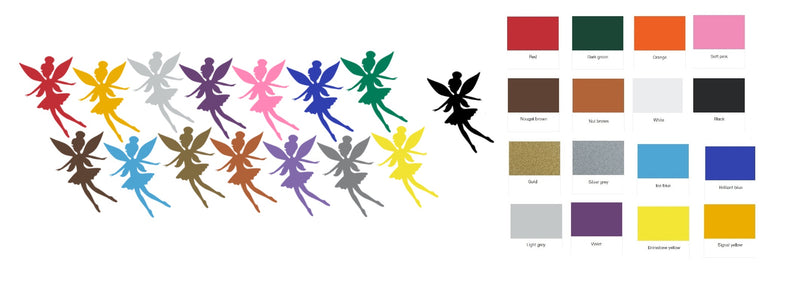 Fairy c1  Vinyl Stickers ( Multiple colours to choose from )