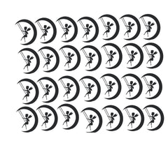 Fairy Moon  Vinyl Stickers ( Multiple colours to choose from )