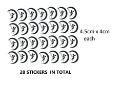 Fairy Moon  Vinyl Stickers ( Multiple colours to choose from )