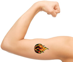 Fire Flame  Temporary Tattoos