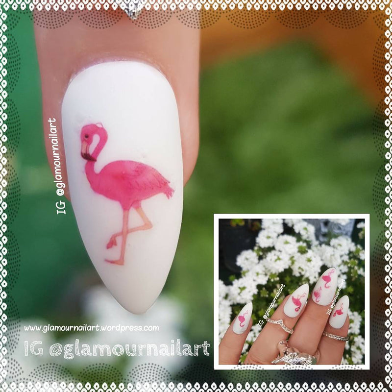 Flamingo Nail Art
