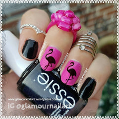 Flamingo Nail Art