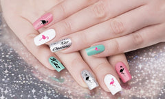Flamingo Nail Art