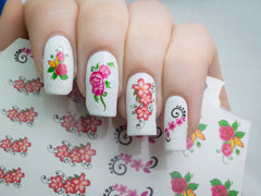 Flowers Floral code 1 Nail Art
