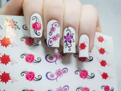 Flower Floral code 2 Nail Art