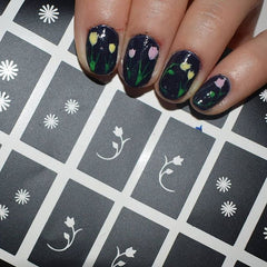 44 Nail Stencils  - Flower