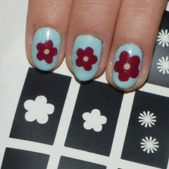 44 Nail Stencils  - Flower