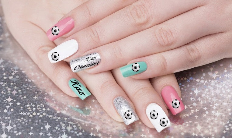 Football Nail Art Decal c1