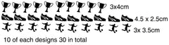 Football Vinyl Stickers ( Multiple colours to choose from )
