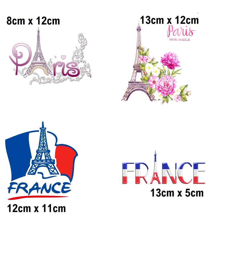 France Paris Iron On Transfers