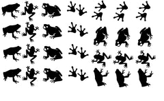 Frog Vinyl Stickers ( Multiple colours to choose from )