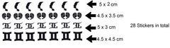 Gemini Vinyl Stickers ( Multiple colours to choose from )