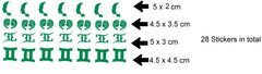 Gemini Vinyl Stickers ( Multiple colours to choose from )