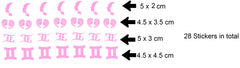 Gemini Vinyl Stickers ( Multiple colours to choose from )