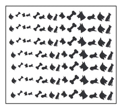 German Shepherd Alsatian  Nail Stickers