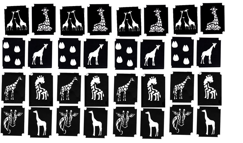 32  Giraffe Tattoo Stencils
