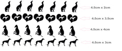 Greyhound Dog  Vinyl Stickers ( Multiple colours to choose from )